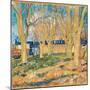 Allee De Platanes Pres De La Gare D'arles  (Avenue of Plane Trees near Arles Station) Peinture De-Vincent van Gogh-Mounted Giclee Print