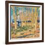 Allee De Platanes Pres De La Gare D'arles  (Avenue of Plane Trees near Arles Station) Peinture De-Vincent van Gogh-Framed Giclee Print