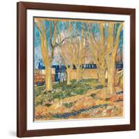 Allee De Platanes Pres De La Gare D'arles  (Avenue of Plane Trees near Arles Station) Peinture De-Vincent van Gogh-Framed Giclee Print