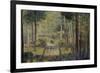 Allée en forêt, Barbizon-Georges Seurat-Framed Giclee Print