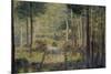 Allée en forêt, Barbizon-Georges Seurat-Mounted Giclee Print