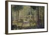 Allée en forêt, Barbizon-Georges Seurat-Framed Giclee Print