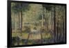 Allée en forêt, Barbizon-Georges Seurat-Framed Giclee Print