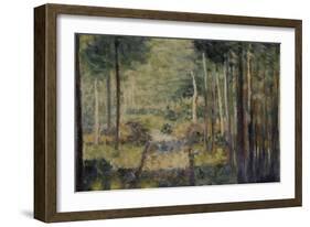 Allée en forêt, Barbizon-Georges Seurat-Framed Giclee Print