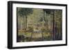 Allée en forêt, Barbizon-Georges Seurat-Framed Giclee Print