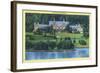 Allegany State Park, New York - Exterior View of the Administration Building-Lantern Press-Framed Art Print