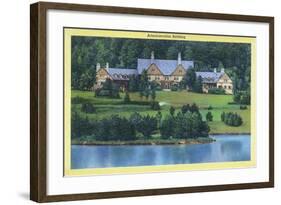 Allegany State Park, New York - Exterior View of the Administration Building-Lantern Press-Framed Art Print