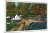 Allegany State Park, New York - View of the Girl Scouts' Camp-Lantern Press-Mounted Art Print