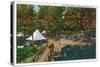 Allegany State Park, New York - View of the Girl Scouts' Camp-Lantern Press-Stretched Canvas