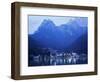 Alleghe and Lake Alleghe at Dusk, with Monte Civetta Towering Above, Dolomites, Veneto, Italy-Ruth Tomlinson-Framed Photographic Print