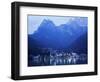 Alleghe and Lake Alleghe at Dusk, with Monte Civetta Towering Above, Dolomites, Veneto, Italy-Ruth Tomlinson-Framed Photographic Print