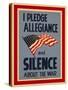 Allegiance and Silence War Poster-null-Stretched Canvas