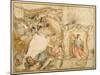Allegorical Decoration for One Corner of a Coved Ceiling-Giovanni Francesco Romanelli-Mounted Giclee Print