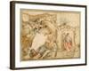 Allegorical Decoration for One Corner of a Coved Ceiling-Giovanni Francesco Romanelli-Framed Giclee Print