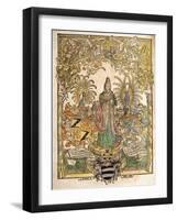 Allegorical Figure of Mainz, 1486-null-Framed Giclee Print