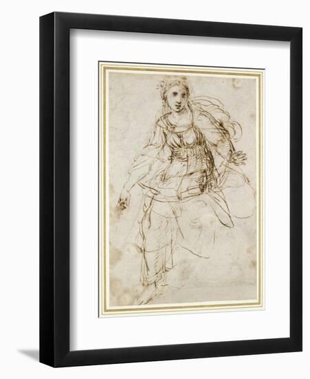 Allegorical Figure of Theology-Raphael-Framed Premium Giclee Print