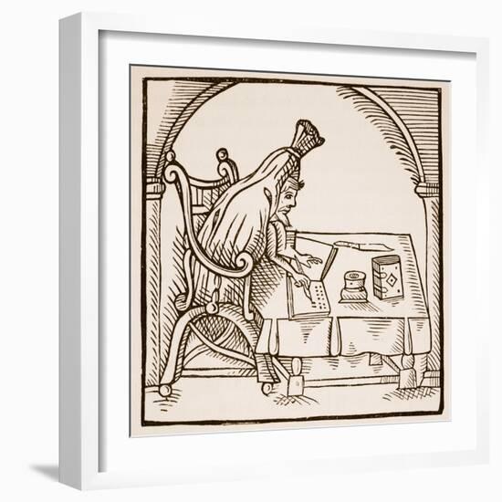 Allegorical Image of Robert Green in Funeral Shroud, from 'Greene in Conceipt' by John Dickenson-null-Framed Giclee Print