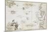 Allegorical Map of the Tract of Youth to the Land of Knowledge, London, 1798-null-Mounted Giclee Print