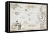 Allegorical Map of the Tract of Youth to the Land of Knowledge, London, 1798-null-Framed Stretched Canvas