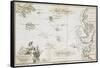 Allegorical Map of the Tract of Youth to the Land of Knowledge, London, 1798-null-Framed Stretched Canvas