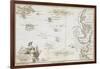 Allegorical Map of the Tract of Youth to the Land of Knowledge, London, 1798-null-Framed Giclee Print