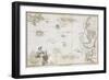 Allegorical Map of the Tract of Youth to the Land of Knowledge, London, 1798-null-Framed Giclee Print