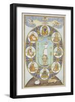 Allegorical Portrait of Jahangir-Ghulam Ali Khan-Framed Giclee Print