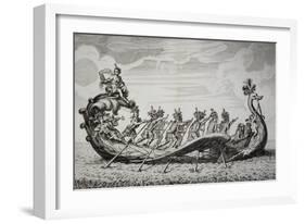 Allegorical Ship in Shape of Swan-null-Framed Giclee Print