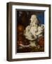 Allegorical Still Life with Bernini's Bust of Francis I D'Este-Francesco Stringa-Framed Premium Giclee Print