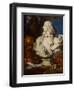 Allegorical Still Life with Bernini's Bust of Francis I D'Este-Francesco Stringa-Framed Premium Giclee Print