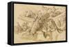 Allegorical Study-James Thornhill-Framed Stretched Canvas