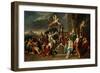 Allegorie Du Regne De L'empereur Leopold Ier Du Saint-Empire (Saint Empire) (Leopold I De Habsbourg-Gerard Hoet-Framed Giclee Print