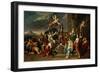 Allegorie Du Regne De L'empereur Leopold Ier Du Saint-Empire (Saint Empire) (Leopold I De Habsbourg-Gerard Hoet-Framed Giclee Print