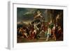 Allegorie Du Regne De L'empereur Leopold Ier Du Saint-Empire (Saint Empire) (Leopold I De Habsbourg-Gerard Hoet-Framed Giclee Print