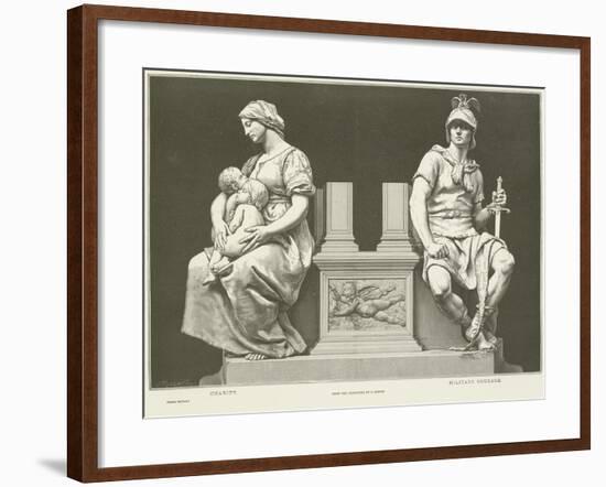 Allegories of Charity and Military Courage-null-Framed Giclee Print