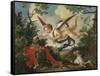Allegories of Love - Cupid Gathering Flowers in a Landscape, 1803-null-Framed Stretched Canvas