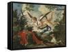 Allegories of Love - Cupid Gathering Flowers in a Landscape, 1803-null-Framed Stretched Canvas