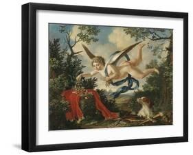 Allegories of Love - Cupid Gathering Flowers in a Landscape, 1803-null-Framed Giclee Print