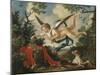 Allegories of Love - Cupid Gathering Flowers in a Landscape, 1803-null-Mounted Giclee Print