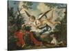 Allegories of Love - Cupid Gathering Flowers in a Landscape, 1803-null-Stretched Canvas