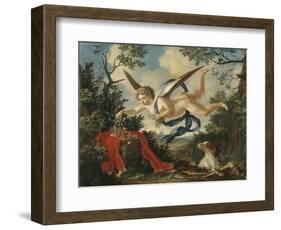 Allegories of Love - Cupid Gathering Flowers in a Landscape, 1803-null-Framed Giclee Print