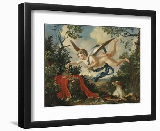 Allegories of Love - Cupid Gathering Flowers in a Landscape, 1803-null-Framed Giclee Print