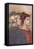 Allegory and Effects of Good Government-Ambrogio Lorenzetti-Framed Stretched Canvas