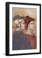 Allegory and Effects of Good Government-Ambrogio Lorenzetti-Framed Art Print