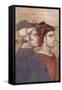 Allegory and Effects of Good Government-Ambrogio Lorenzetti-Framed Stretched Canvas