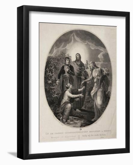 Allegory, Bonaparte Bringing Peace to the Netherlands in 1800-null-Framed Giclee Print