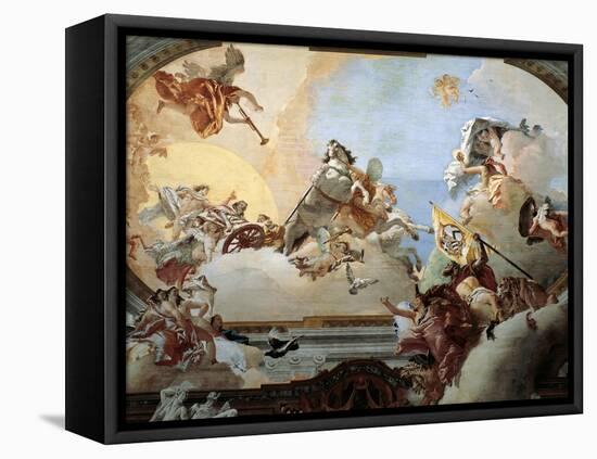 Allegory Created for the Marriage of Lodovico Rezzonico and the Noble Venetian Faustina Savorgnan-Giambattista Tiepolo-Framed Stretched Canvas