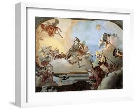 Allegory Created for the Marriage of Lodovico Rezzonico and the Noble Venetian Faustina Savorgnan-Giambattista Tiepolo-Framed Giclee Print