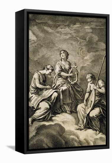 Allegory from Code of Music Practice-Jean-Philippe Rameau-Framed Stretched Canvas