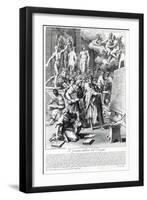 Allegory of a Design Studio, Engraved by Nicolas Dorigny-Carlo Maratti-Framed Giclee Print